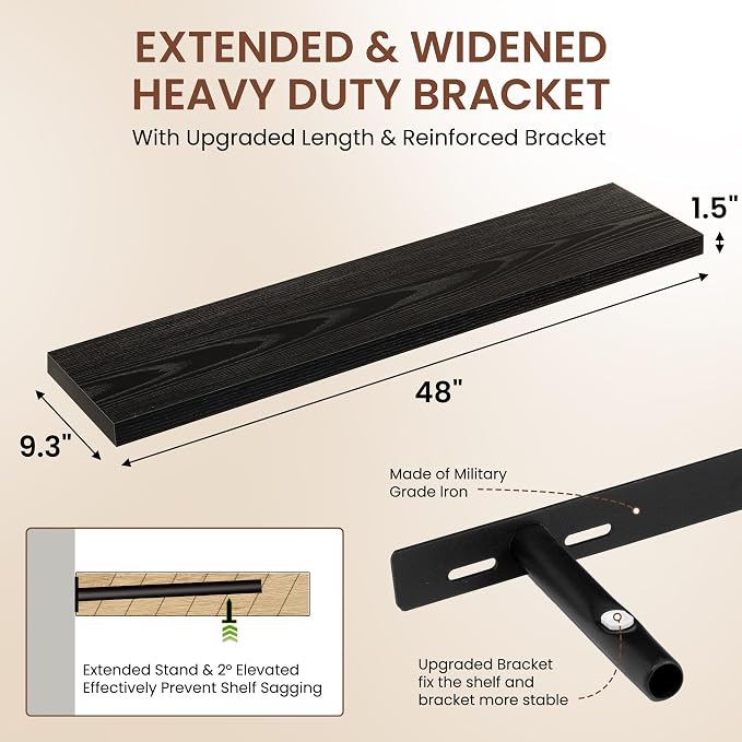 Dreamland 48 Inches Floating Shelves - Image 3