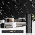OUZUGIE WPC Acoustic Slat Wall Paneling, Living Room, TV Background, Study Room - Image 9