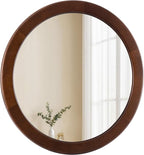 CULER Round Wood Mirror 24 Inch, Circle Mirror by Culer