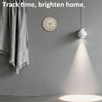 Woodgrain Wall Clock, Silent Non-Ticking Battery Operated Clock 10 Inch - Image 2