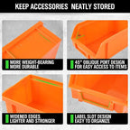 SWANLAKE GARDEN TOOLS 30-Bin Wall-Mounted Storage Bins, Heavy-Duty Garage Tool - Image 3