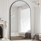 Prywot Full Length Mirror, Oversized 78"x38" Arched-Top Floor Mirrors, Modern by Prywot