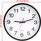 OceeK Wall Clock, Silent Non-Ticking, Modern Small Wall Clocks 8 Inch, Quality - Image 2