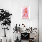 Spiritual Affirmation Art Poster Pink Woman Canvas Wall Art Aesthetic Pictures - Image 5