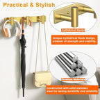 Wall Mounted Coat Rack-3 Hooks, Heavy Duty Stainless Steel Wall Hooks - Image 3