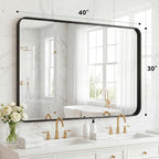OLIXIS Bathroom Mirror for Over Sink, 30x40 Inch Wall Rectangle Mirror - Image 2
