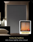 UNISHADES No Drill Blinds for Windows 1" Vinyl L-Shaped Slats Cordless Mini - Image 5
