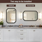 WallBeyond 20" x 30" Rounded Corner Arch Wall Mirror - Image 7