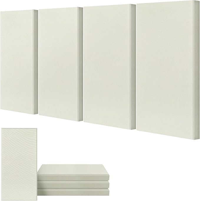 UMIACOUSTICS 4 PCS Acoustic Wall Panels, 2“ Thick 23.6" x 11.8" Fiberglass by UMIACOUSTIC