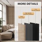 4 Pack Wood Panels for Wall, 106.3" × 11" Wood Slat Acoustic Panels for Wall - Image 4