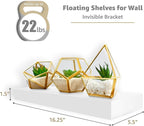 Sorbus Floating Shelves for Wall – 16 Inch Floating Shelf for Kitchen, Living - Image 3