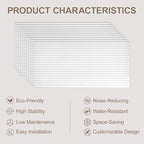 10 Packs Acoustic Panels, Large 47" X 24" X 0.38" Soundproof Wall Panels - Image 8