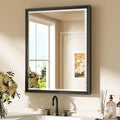 Keonjinn 24" x 30" Black Bathroom Vanity Mirror, HD Tempered Glass, Shatterproof by Keonjinn