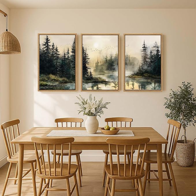 Framed Forest Landscape Wall Art - Image 8