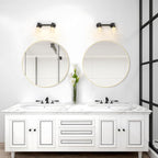 WallBeyond 24 inch Round Mirror Gold Circle Wall Mirror - Image 3