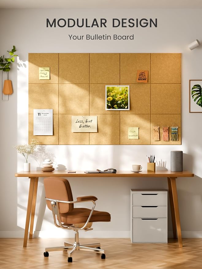 Bumusty Large Cork Board 48" x 36" Alternative - Image 6
