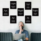 Outus 9 Pieces Inspirational Phrases Posters Wall Decor Motivational Sayings - Image 4