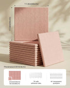 Aothia 12-Pack Felt Bulletin Board Tiles - Image 2