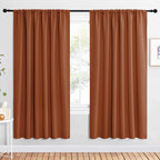 NICETOWN 2 Panels Blackout Curtains, Rod Pocket Window Curtains Room Darkning by NICETOWN