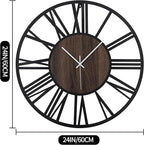 LEIKE Large Wall Clocks for Living Room, Non Ticking, Battery Operated - Image 3