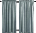 NICETOWN Greyish Blue Velvet Curtains 52" x 63", 2 Panels by NICETOWN
