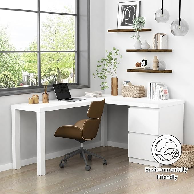 Forbena Rustic Wood Floating Shelves - Image 2