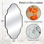 Scalloped Mirror for Bathroom - Image 2