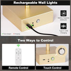 Battery Operated Wall Sconce Set of Two - Image 5