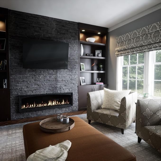 EverStone Acadia Ledge Faux Stone Panel, Graphite Color - Image 13