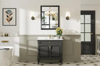 Briivue 28x32 Inch Black Bathroom Mirror - Image 3