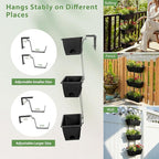 OYEAL Railing Planter Box 3 Tier Vertical Window Boxes Planter Outdoor - Image 5