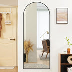 Sweetcrispy 64"x21" Arched Full Length Mirror, Leaning or Standing Full Body - Image 2