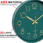 Wall Clock, Silent Wall Clocks Battery Operated 10 Inch- Modern Non Ticking - Image 7