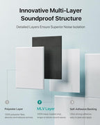 Soundsbay Mass Loaded Vinyl, Soundproof Wall Panels Self-adhesive, 12 Pack - Image 3