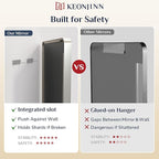 Keonjinn 22 x 30 Brushed Nickel Bathroom Mirrors - Image 5