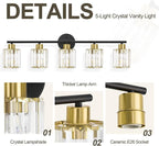 Crystal Bathroom Light Fixtures, Bathroom Lighting Fixtures Over Mirror - Image 4