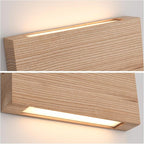 Wood Wall Sconce Indoor Wall Lights Hardwired 2 Pack Up and Down Wall Mount - Image 8