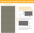 AJAZZ 100% Blackout Magnetic Door Curtain Accordion Doors Interior Closet Door - Image 4