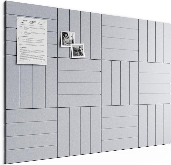 Bumusty Large Cork Board Alternative-48 x 36" Felt Bulletin Board Tiles by BUMUSTY