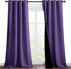 NICETOWN Lilac Purple Full Shade Curtain Panels, Pair of Thermal Insulated & by NICETOWN