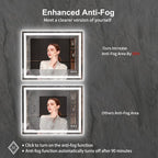 LED Bathroom Mirror, 40x32 Inch Gradient Front and Backlight Bathroom Vanity - Image 6