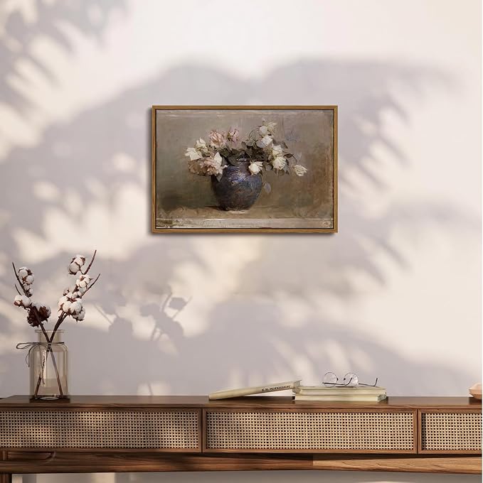 OIQArtOIQ Vintage Landscape Canvas Wall Art Framed Natural Scenery Painting - Image 6