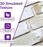 3D Faux Brick Wall Panels Peel and Stick, Small Brick-Look Textured Wall Sticker - Image 4