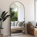 Rowjut Floor Full Length Mirror, Arched Mirrors Full Length 71"x30" by Rowjut