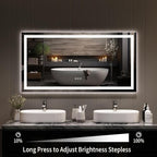 LED Bathroom Mirror 50 x 26 inch, Lighted Bathroom Vanity Mirror - Image 7