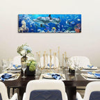 Ocean Dolphin Wall Art for Bathroom Nautical Theme Picture Photo Coastal Room - Image 2