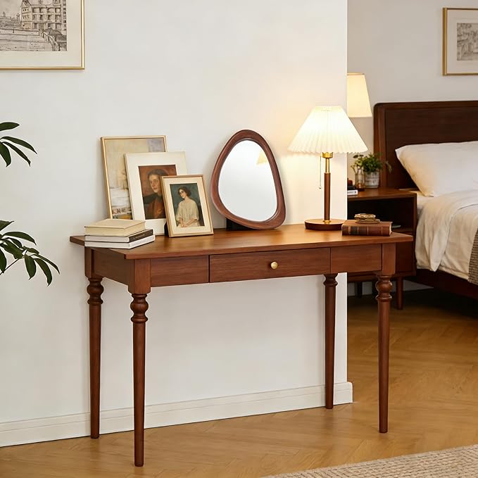 MAGFLERUM Irregular Wall Mirror, 15 * 10 inch Asymmetrical Wood Mirrors - Image 7