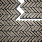 EverStone Herringbone Faux Brick Panel, 46 1/2"W x 25 1/4"H x 1"D, Ash Color - Image 9