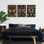 3 Pcs Framed Retro Insect Wall Art Decoration Paintings - Image 6