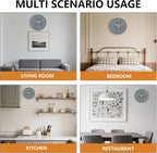Silent Wall Clocks Battery Operated 8 Inch, Analog Wall Clock - Image 7